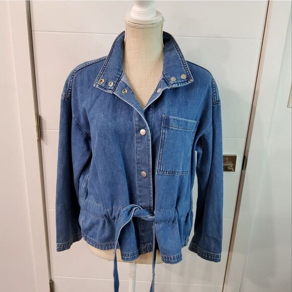 Madewell Denim Southlake Military Jacket Size S(Fit M) - Picture 3 of 12